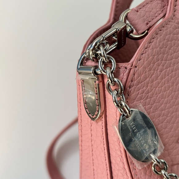 NWOT Tiffany & Co. Rose Pink Heart-Shaped Crossbody Bag - Picture 13 of 14